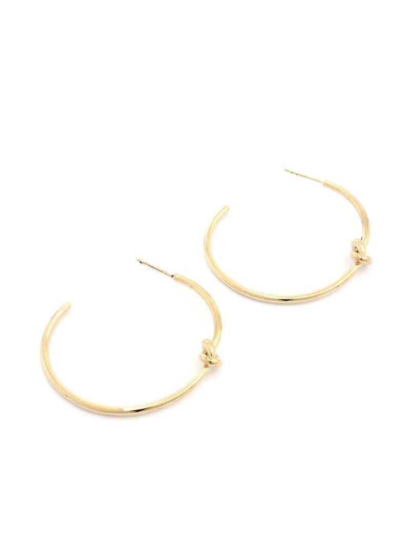 Knot Your Basic Hoop Earrings in Gold