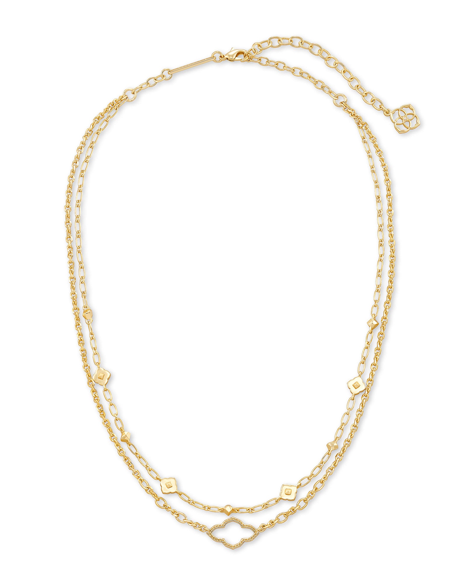Abbie Multi Strand Necklace in Gold