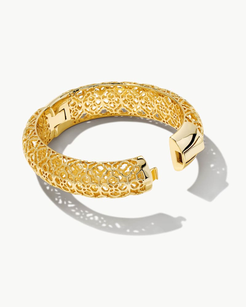 Abbie Statement Bangle Bracelet in Gold S/M