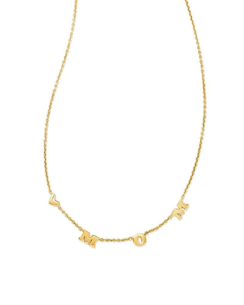 Mom Strand Necklace in Gold