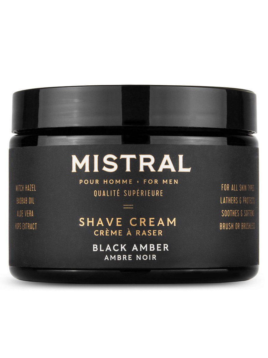 Black Amber Men's Shave Cream