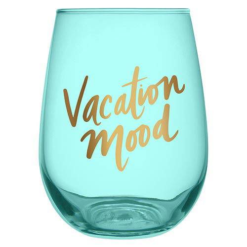 Vacation Mood Wine Glass
